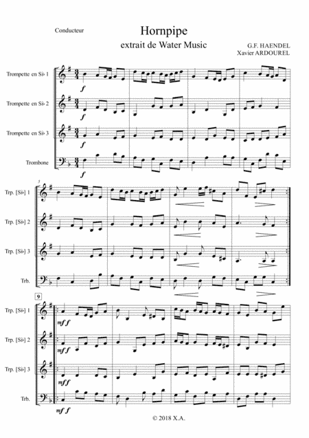 Hornpipe (from Water Music) (arr. Xavier ARDOUREL)