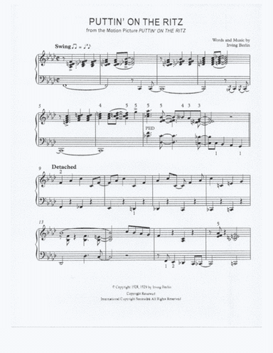 Puttin' On The Ritz (arr. Robert Blond)