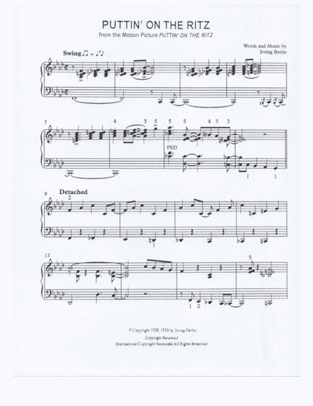 Puttin' On The Ritz (arr. Robert Blond)