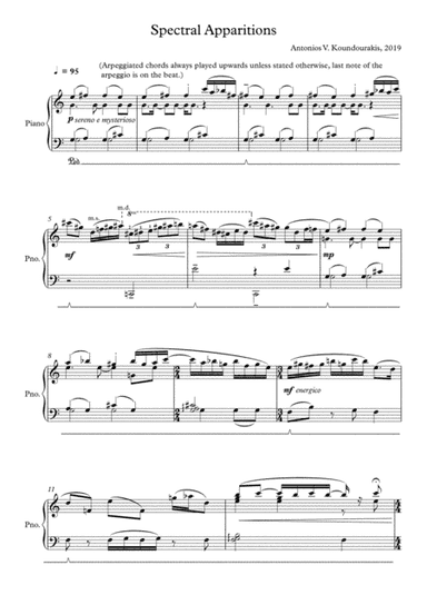 Spectral Apparitions - Solo Piano