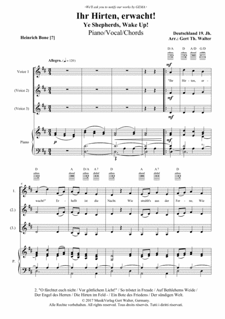Ye Shepherds, Wake Up! (arr. Gert Th. Walter)