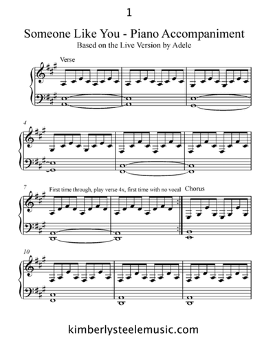 Someone Like You (arr. Kimberly Steele)
