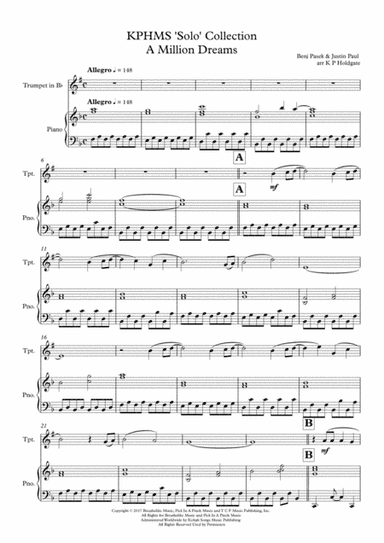 A Million Dreams (arr. Kevin P Holdgate)