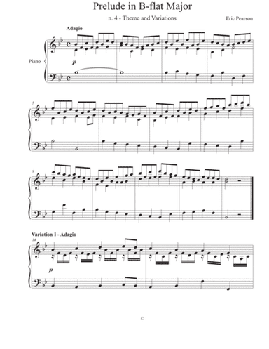 Theme and Variations in B-flat Major