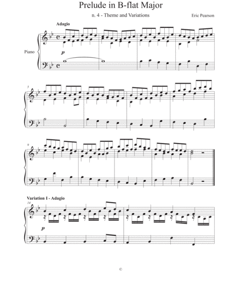 Theme and Variations in B-flat Major