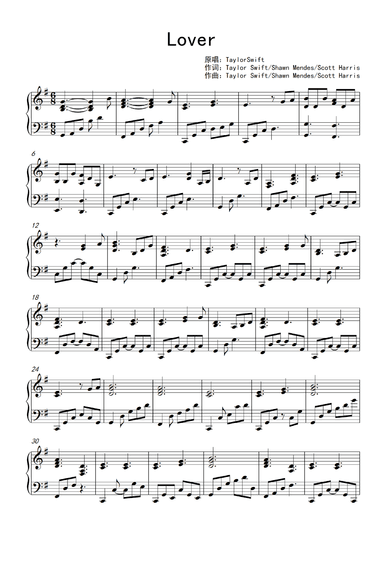 Lover (arr. Taylor Swift)
