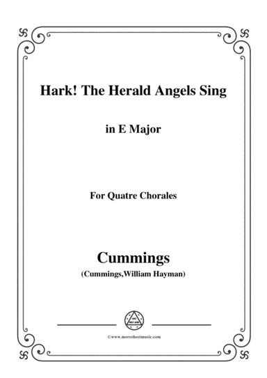 Cummings-Hark! The Herald Angels Sing,in E Major,for Quatre Chorales (arr. MSM)