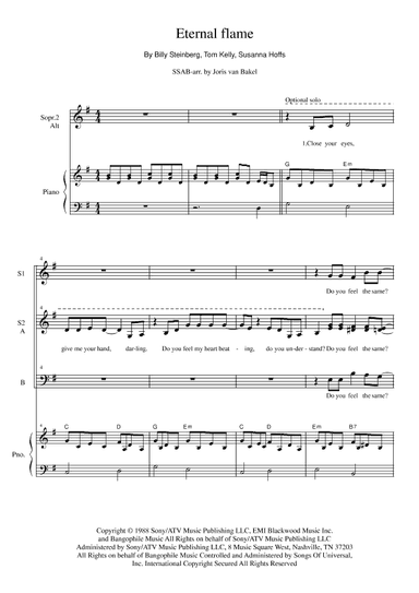 Eternal Flame (arr. Joris van Bakel)