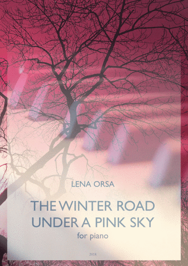 The Winter Road under a Pink Sky