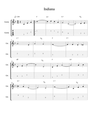 Indiana (Back Home Again) (arr. The Real Boss Hos)