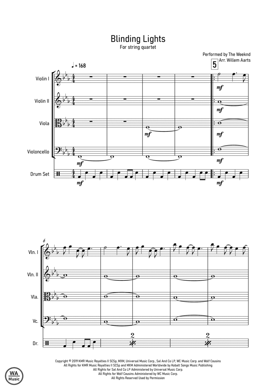 Blinding Lights (arr. Willem Aarts)