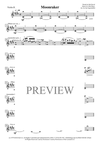 Moonraker Theme from MOONRAKER (arr. Jan Angermüller)