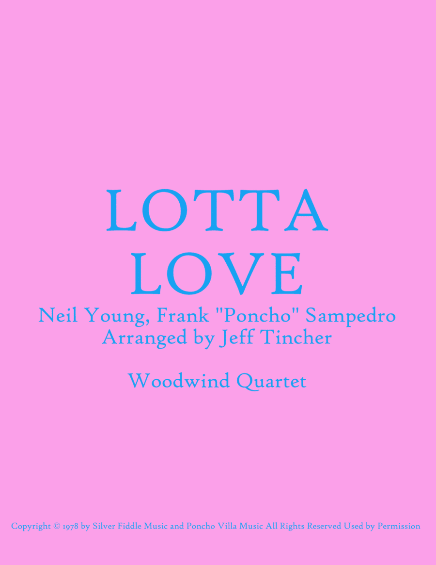 Lotta Love (arr. Jeff Tincher)