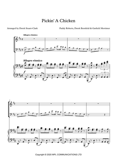 Pickin A Chicken (arr. Derek STUART-CLARK)
