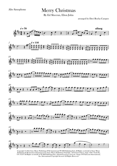 Merry Christmas (arr. Davi Rocha Campos)