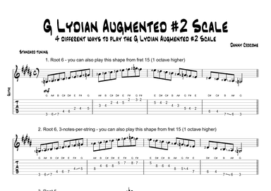 G Lydian Augmented #2 Scale (4 Ways to Play)