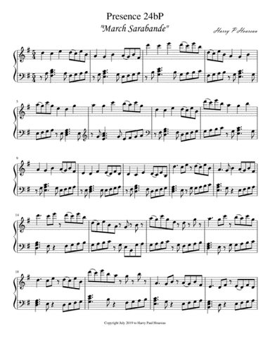 Presence 24b Piano March Sarabande