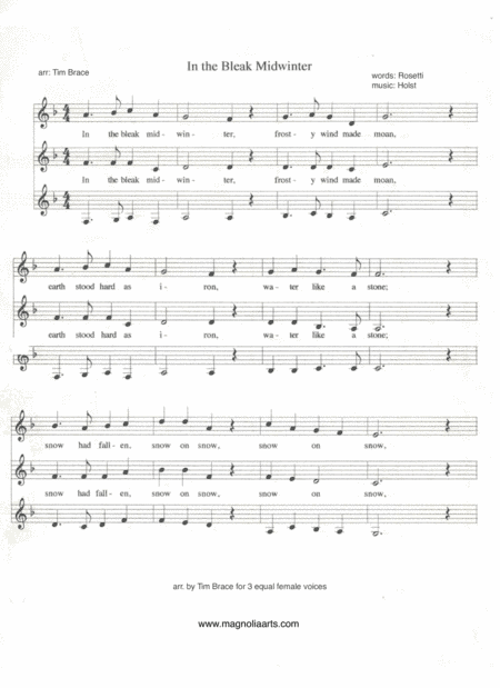 In the Bleak Midwinter (arr. Magnolia Arts)