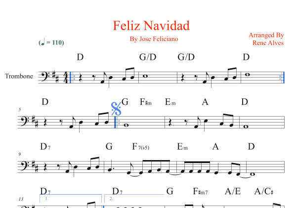 Feliz Navidad (arr. Rene Alves)