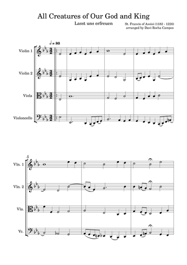 All Creatures of Our God and King (arr. Davi Rocha Campos)