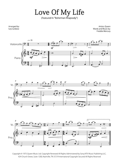 Love Of My Life (arr. Iury Cardoso)