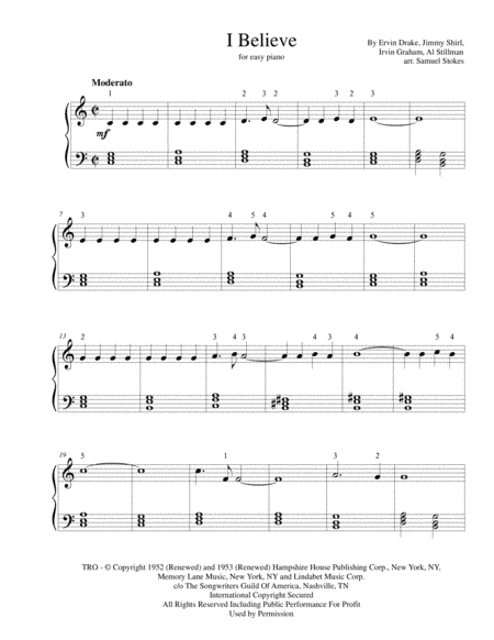 I Believe (arr. Samuel Stokes)