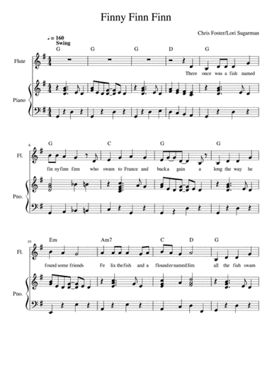 Finny Finn Finn -  Piano/Vocal/Guitar