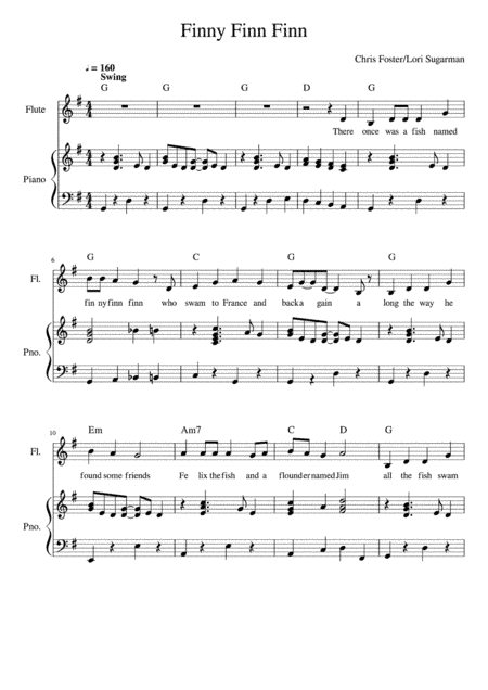 Finny Finn Finn -  Piano/Vocal/Guitar