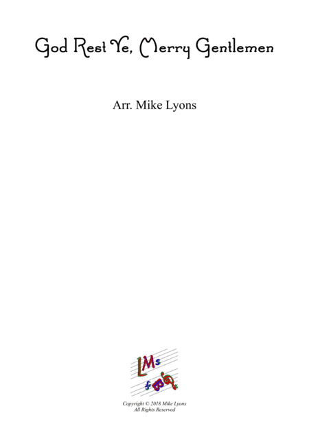 Saxophone Quintet - God Rest Ye, Merry Gentlemen (arr. Mike Lyons)