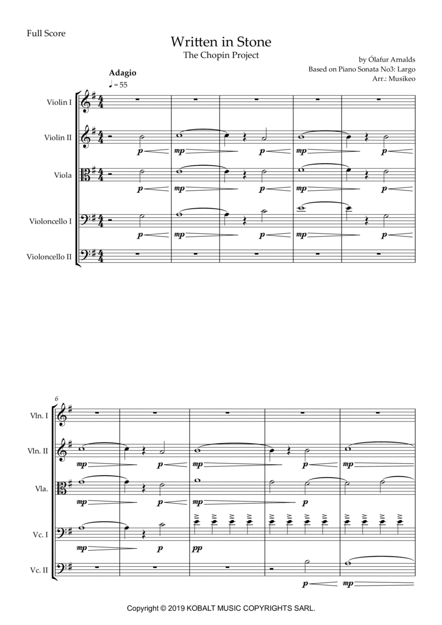 Written In Stone (arr. Musikeo)