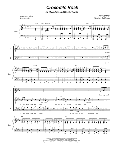 Crocodile Rock (arr. Stephen DeCesare)