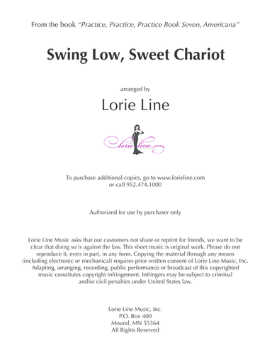 Swing Low, Sweet Chariot (arr. Lorie Line)