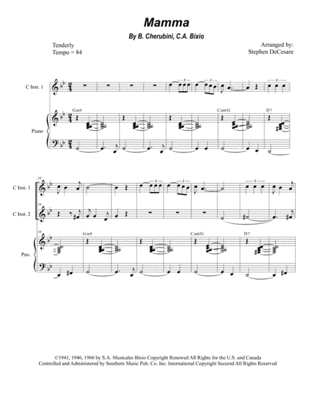 Mama (mamma) (arr. Stephen DeCesare)