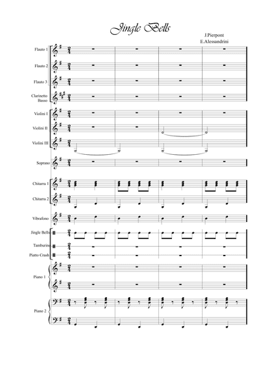 Jingle bells - Score Only (arr. Ester Alessandrini)