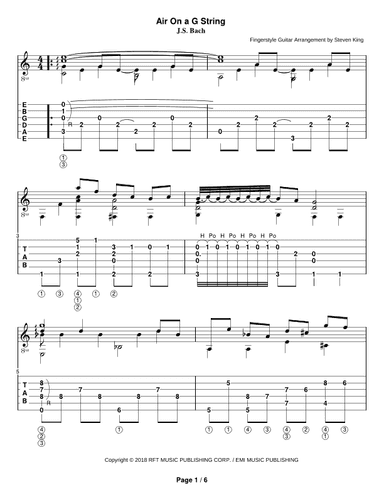 Air On A G String (arr. Steven Michael King)