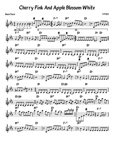 Cherry Pink Apple Blossom White (arr. arr. by John Fries)