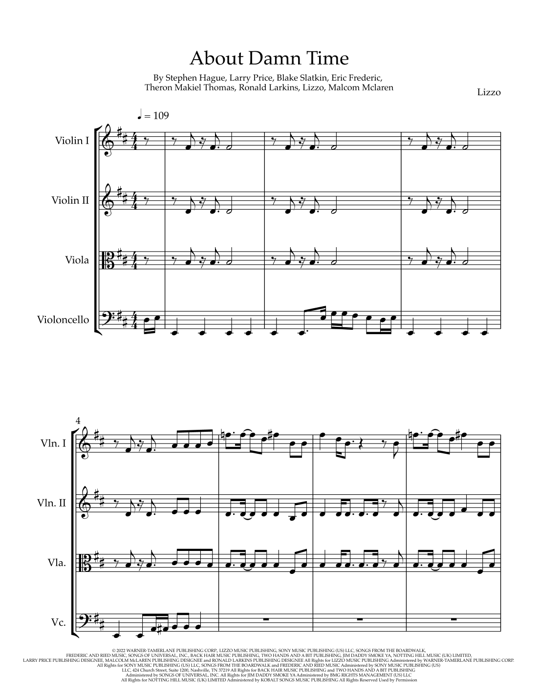 About Damn Time (arr. Ignacio Quiroz)