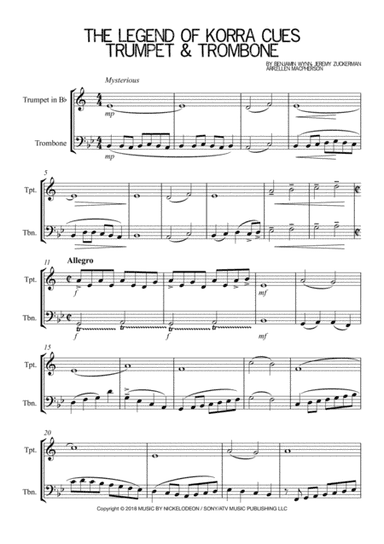 The Legend Of Korra Cues (arr. Ellen Macpherson)
