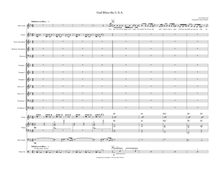 God Bless The U.S.A. (arr. Dean Mounts)