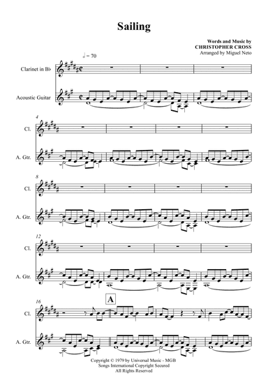 Sailing (arr. Miguel Neto)
