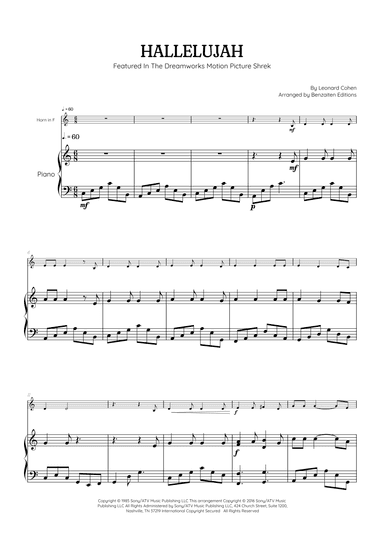 Hallelujah (arr. Benzaiten Editions)