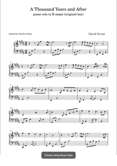 A Thousand Years And After (arr. Charles L. Abing)