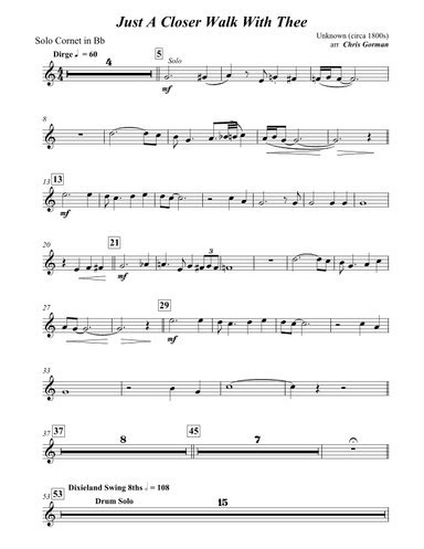 Just a Closer Walk with Thee (arr. Chris Gorman)