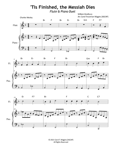 'Tis Finished, the Messiah Dies (Flute & Piano) (arr. Carol Troutman Wiggins)