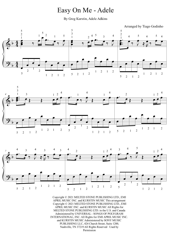 Easy On Me (arr. Tiago Godinho)