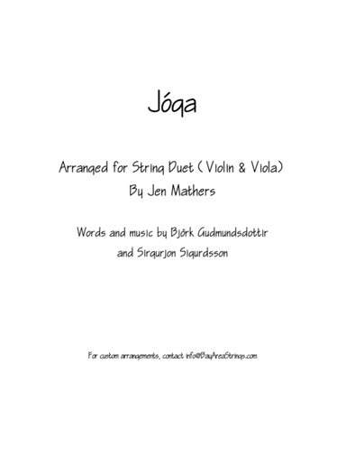 Joga (arr. Jen Mathers)
