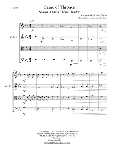 Game Of Thrones (arr. Alexander Arellano)