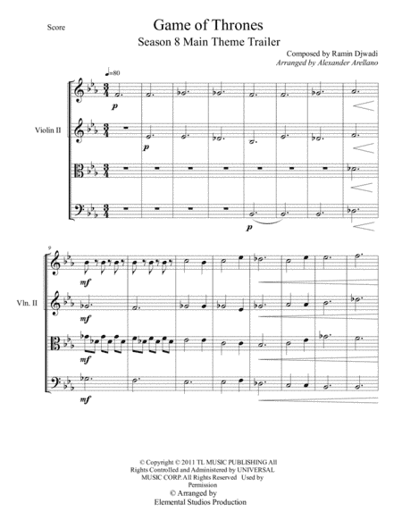 Game Of Thrones (arr. Alexander Arellano)