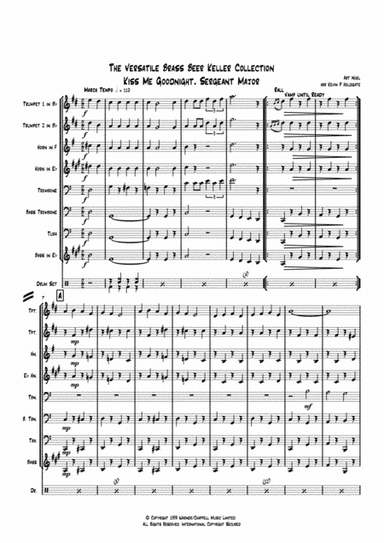Kiss Me Goodnight, Sergeant Major (arr. Kevin P Holdgate)