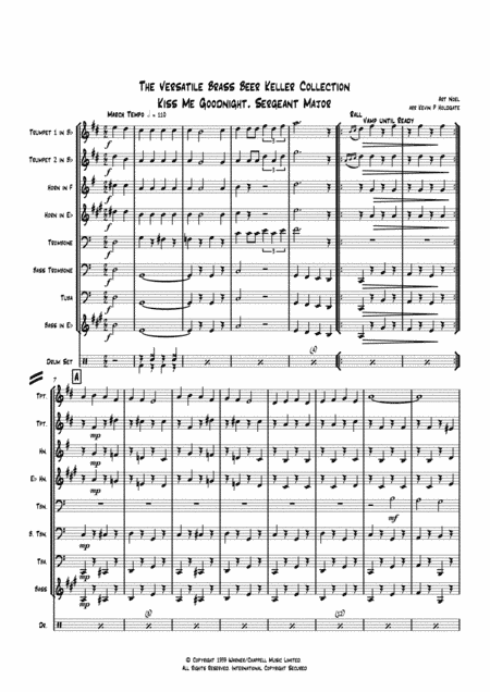 Kiss Me Goodnight, Sergeant Major (arr. Kevin P Holdgate)